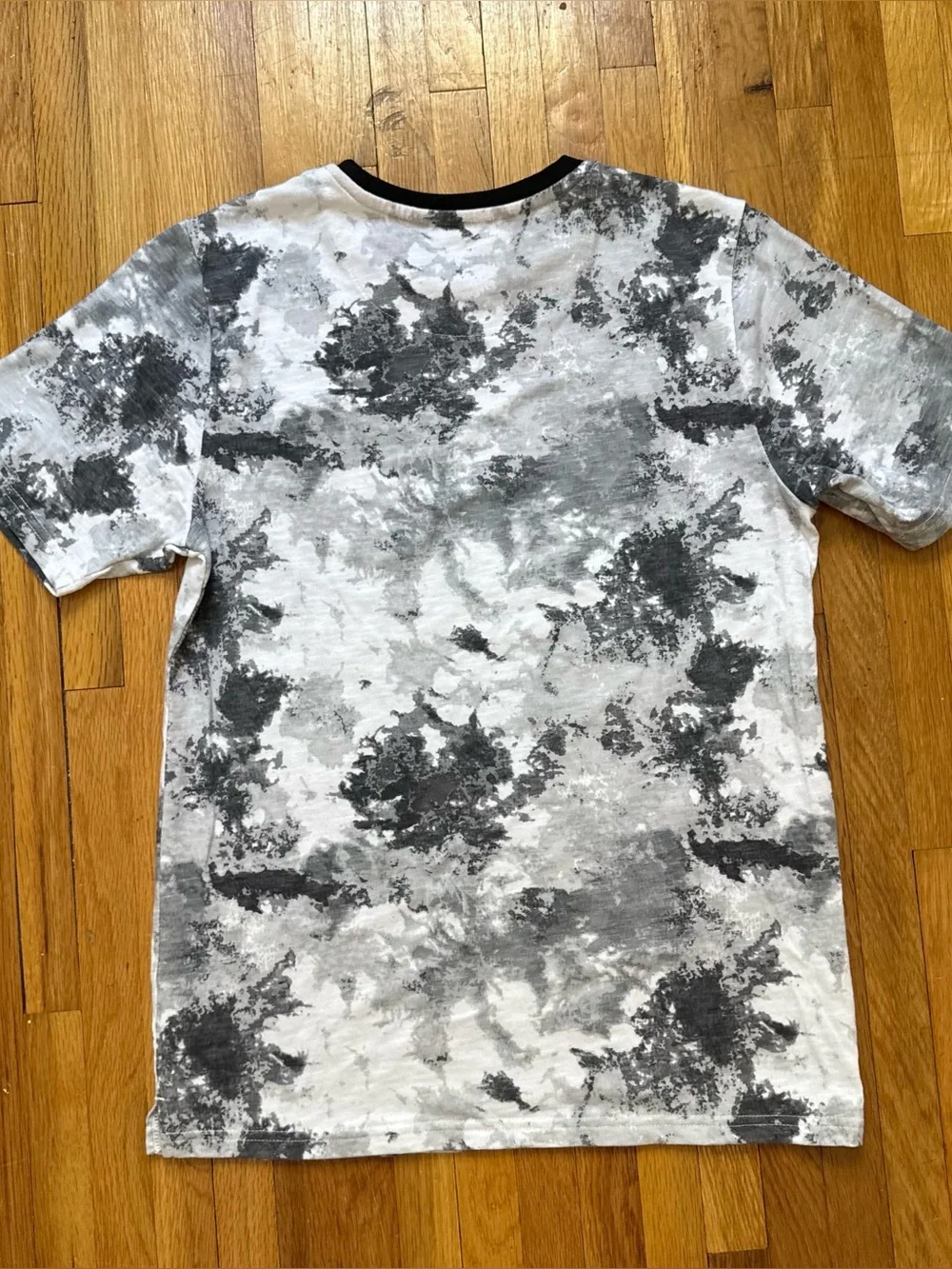 4/$25 Wonder Nation Tie Dye T-Shirt Big Boys Size XXL 18 Black White Crewneck